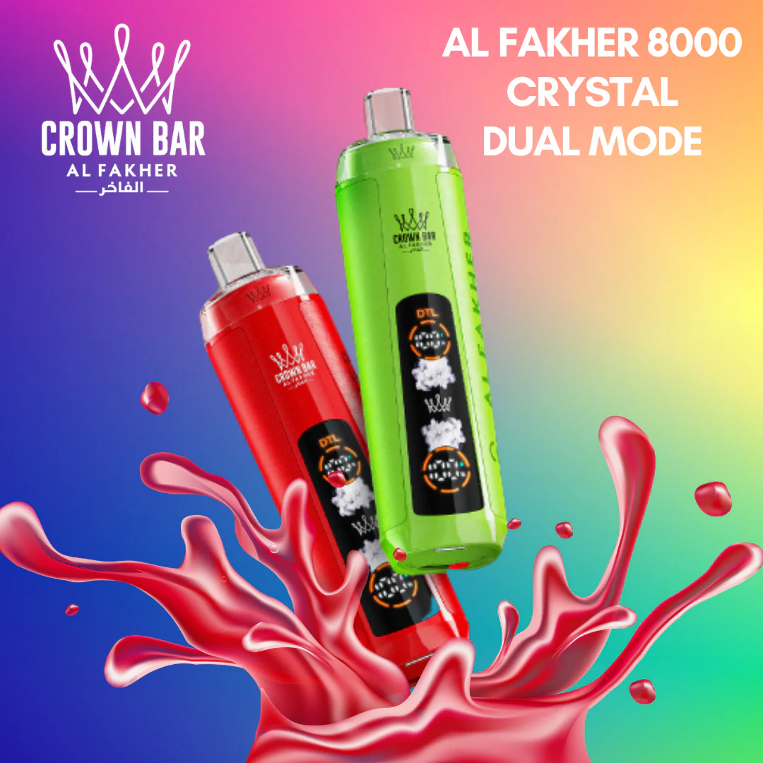 AL Fakher Crown Bar 8000 Crystal Dual Mode Disposable Kit