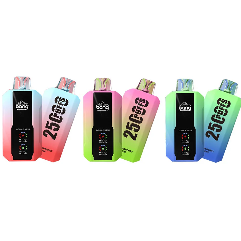 Bang 25000 Puffs Rechargeable Disposable Kit (LED Display) Sale at vapormo.com Bang 25000 Puffs Rechargeable Disposable Kit (LED Display) Sale at vapormo.com