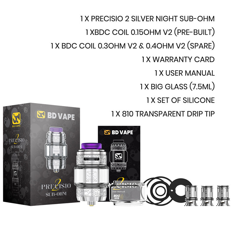 BD Vape Precisio 2 Sub Ohm Tank 5.5ml/7.5ml