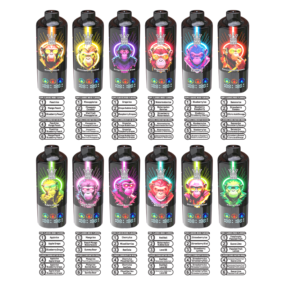 Bang Legend 150000 150K Puffs 6-in-1 Flavors Rechargeable LED Display Disposable Vape