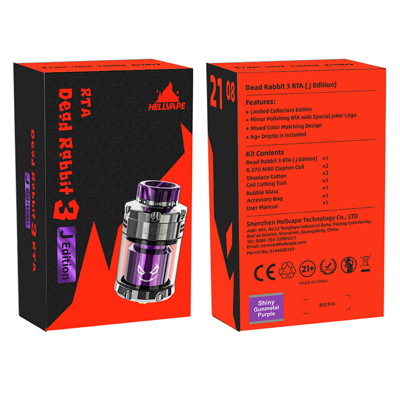 Hellvape Dead Rabbit 3 RTA Atomizer J Edition