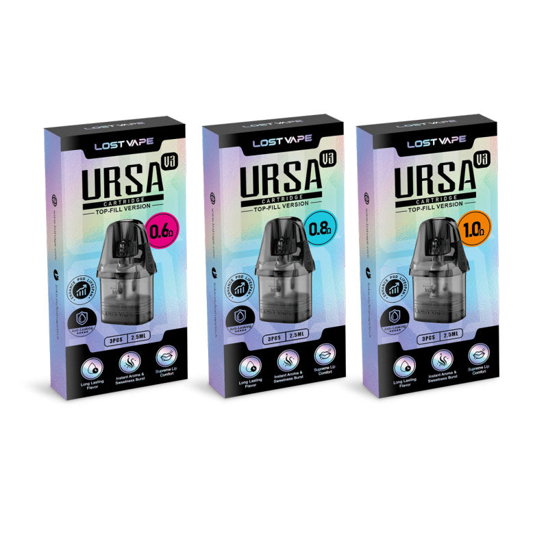 Lost Vape Ursa V3 Replacement Pod Cartridge for Ursa Nano /Ursa Nano 2 / Ursa Nano 3/ Ursa Nano Pro/Ursa Nano Air/ Ursa Nano S 2/Ursa Baby / Ursa Baby 2 / Ursa Lost Vape Ursa V3 Replacement Pod Cartridge for Ursa Nano /Ursa Nano 2 / Ursa Nano 3/ Ursa Nano Pro/Ursa Nano Air/ Ursa Nano S 2/Ursa Baby / Ursa Baby 2 / Ursa