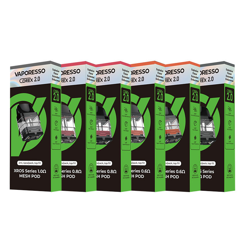 Vaporesso Xros Series Corex 2.0 Replacement Pod Cartridge for Xros / Xros 2 / Xros Mini / Xros 3 / Xros 3 Mini / Xros Nano / Xros 3 Nano / Xros Vaporesso Xros Series Corex 2.0 Replacement Pod Cartridge for Xros / Xros 2 / Xros Mini / Xros 3 / Xros 3 Mini / Xros Nano / Xros 3 Nano / Xros