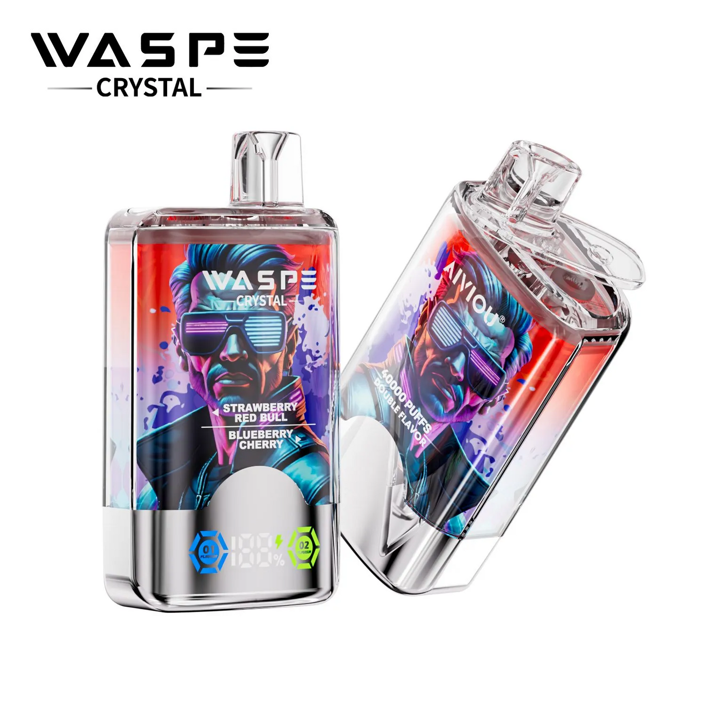 WASPE Crystal 40000 Puffs 40K Disposable Kit (Double Flavor)