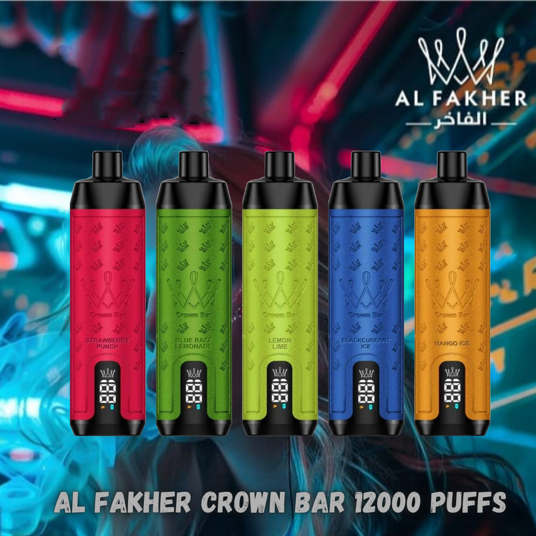 Al Fakher Crown Bar 12000 Puffs Shisha Hookah Disposable Vape Clearance | Vapormo.com vapormo.com Al Fakher Crown Bar 12000 Puffs Shisha Hookah Disposable Vape Clearance | Vapormo.com vapormo.com