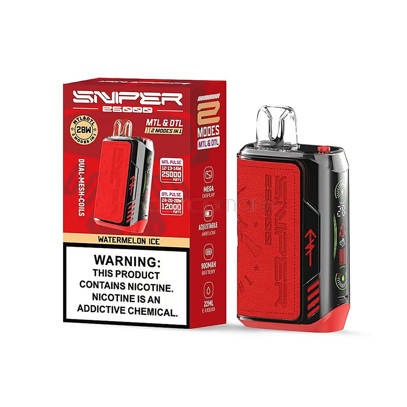 Vapmod Sniper 25000 Puffs Rechargeable Disposable Kit