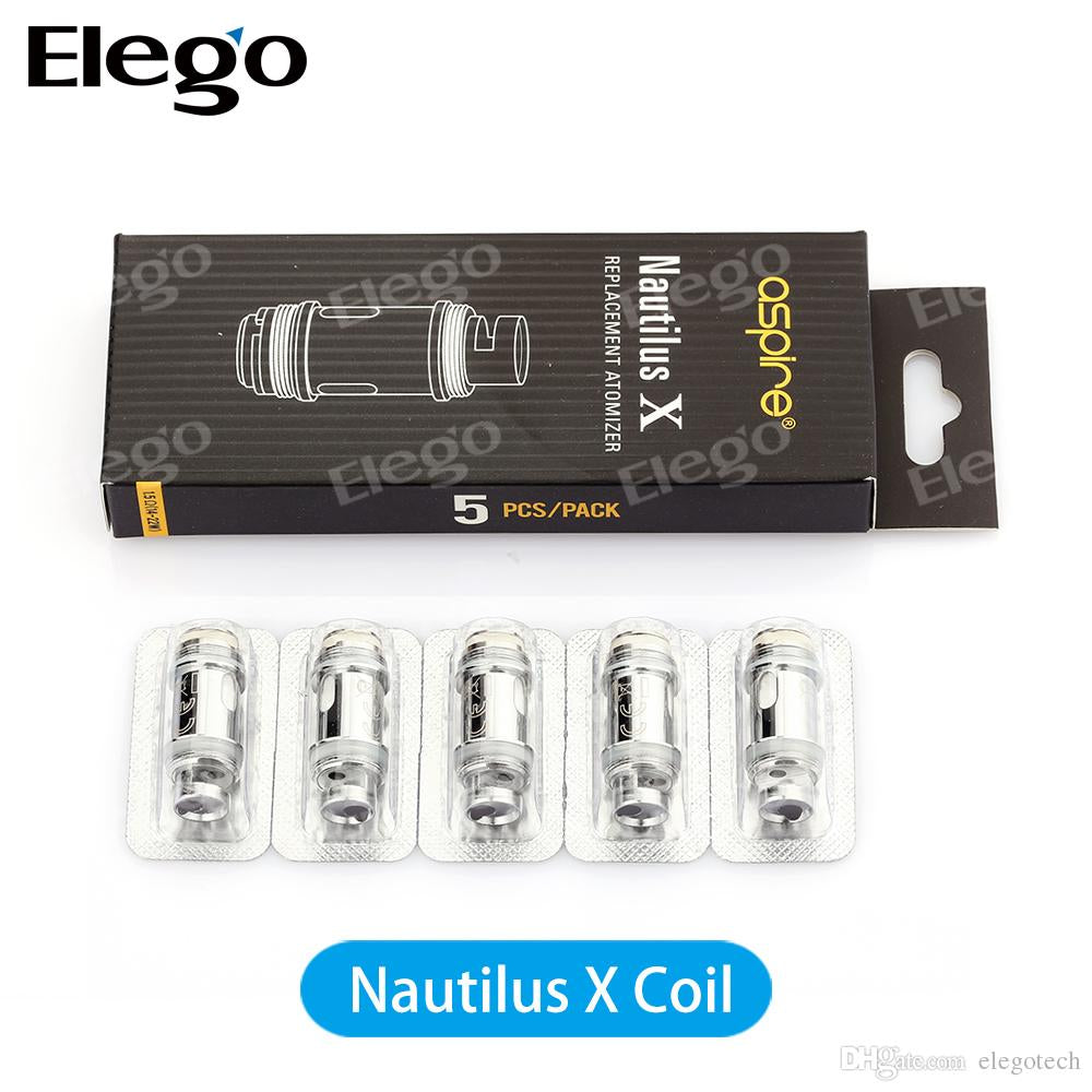Aspire Nautilus X Replacement Coil 1.5 Ohm-1.8 Ohm Head 5PCS-PACK