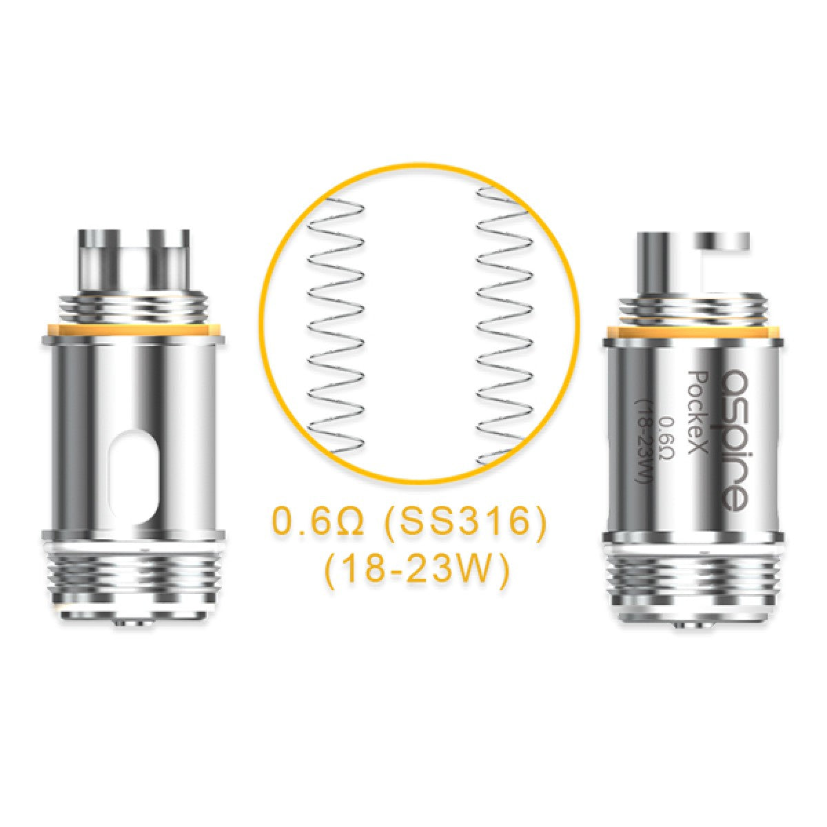 Aspire PockeX Replacement Coil Head 5pcs