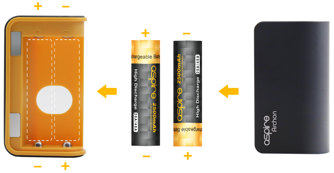 Aspire Archon 150W TC Box Mod by dual 18650 batteries