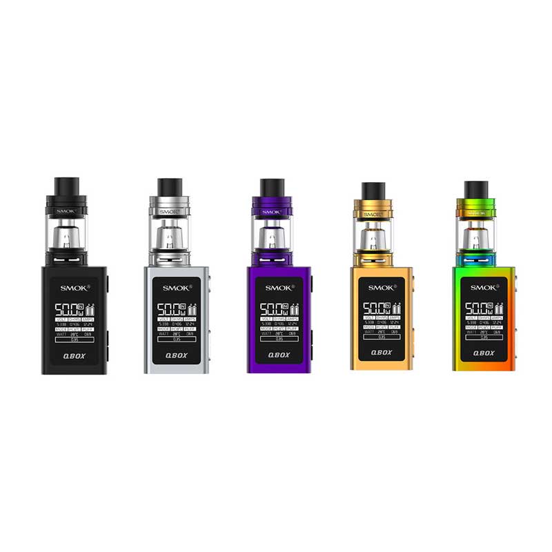 Brand new SMOK QBOX Starter Kit Standard Edition with TFV8 Baby Tank 3ML &  1600mAh at the best price on vapormo.com