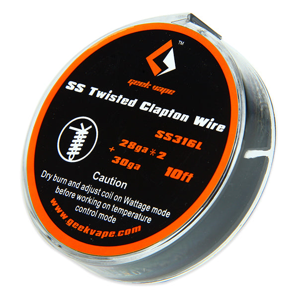 what is tc-ss mode vape Shop clearance 1PCS/PACK Geekvape SS Twisted Clapton TC Wire (28ga*2+30ga) 10FT online cheap now – Vozol Neon 1000 Rainbow Turbo Dork Paint Flavors::Straw Coconut