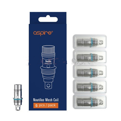 Aspire Nautilus Mesh and BVC (Bottom Vertical Core) Series Coils for Nautilus 2 & Zelos Kit & Nautilus Mini & Nautilus & K3 & Nautilus 2S & Nautilus 3 - 5pcs/pack