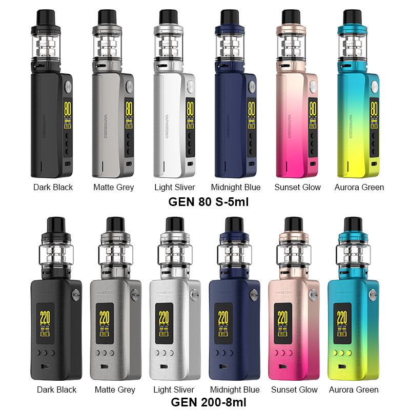 Vaporesso GEN 200 & 80 S Box Kit With iTank Buy online | vapormo.com Vaporesso GEN 200 & 80 S Box Kit With iTank Buy online | vapormo.com