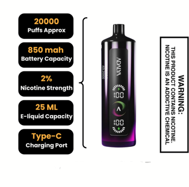 Adalya ADL20000 Hookah Shisha Disposable Kit (20K Puffs)