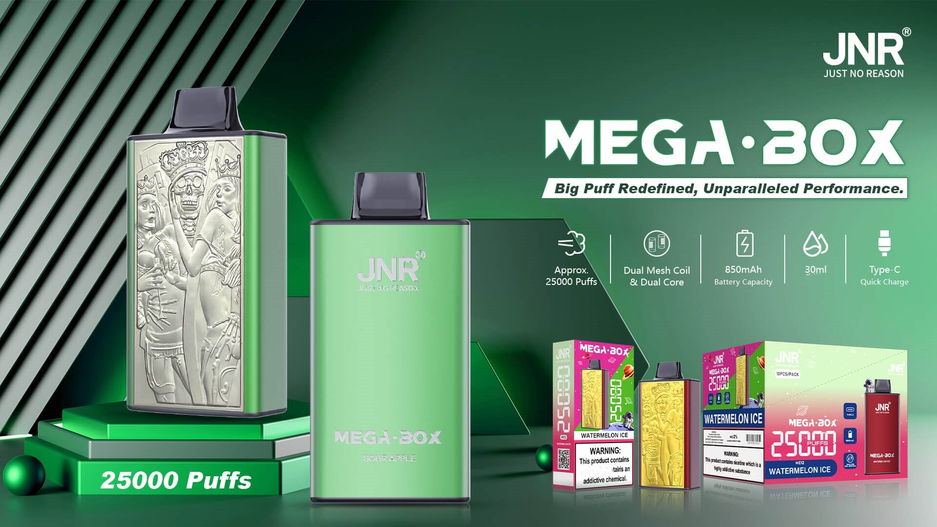 JNR Mega Box 25000 Puffs Dual Mesh Disposable Kit Cheap sale at vapormo.com JNR Mega Box 25000 Puffs Dual Mesh Disposable Kit Cheap sale at vapormo.com