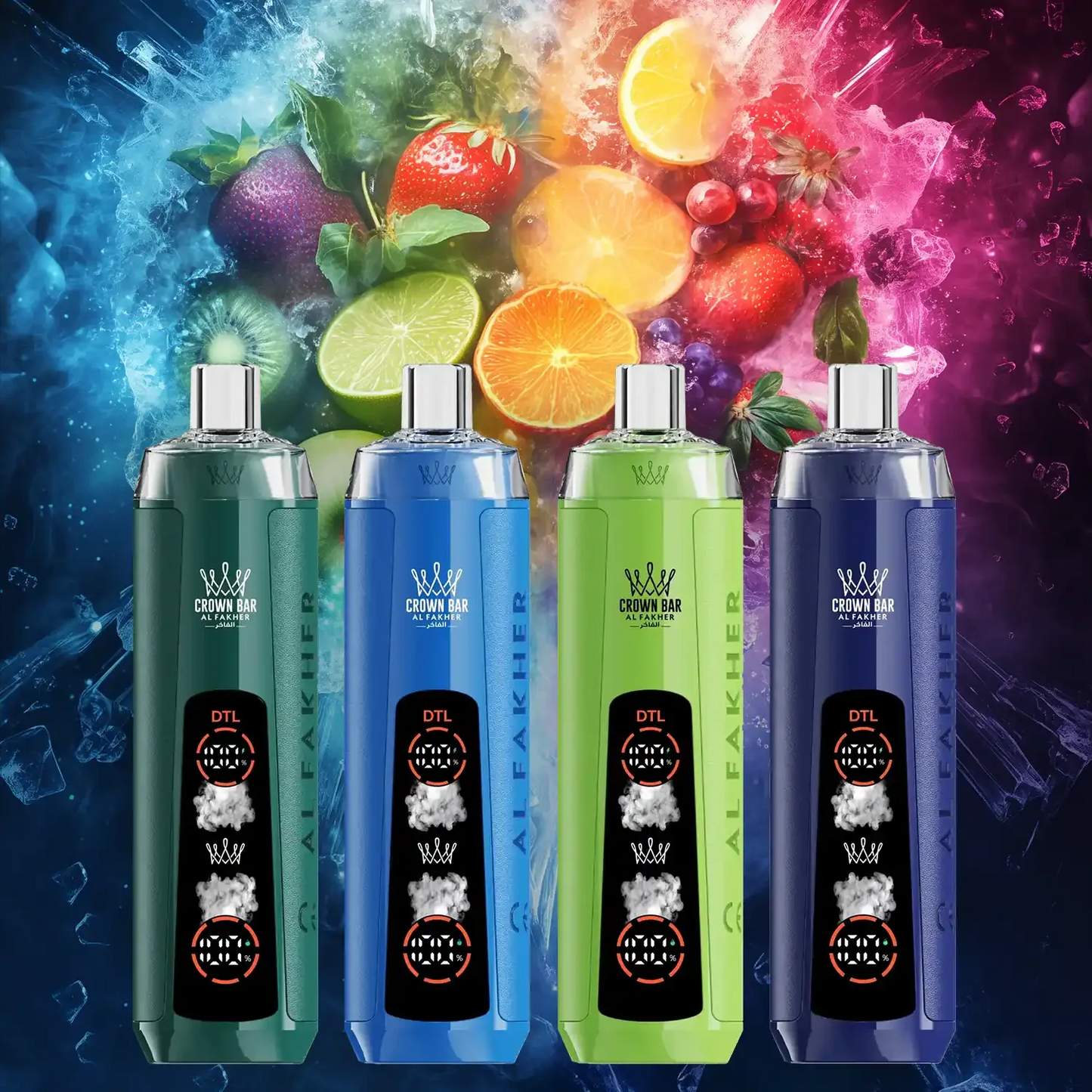 AL Fakher Crown Bar 8000 Crystal Dual Mode Disposable Kit available online | vapormo.com AL Fakher Crown Bar 8000 Crystal Dual Mode Disposable Kit available online | vapormo.com