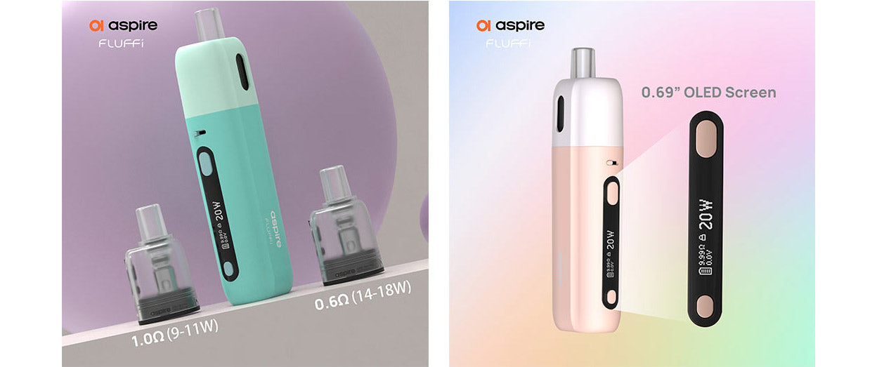 Aspire Fluffi Pod Kit 1500mAh Buy online | vapormo.com Aspire Fluffi Pod Kit 1500mAh Buy online | vapormo.com