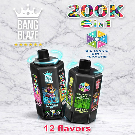 Bang Blaze 200K 200000 Puffs 6 in 1 Disposable Kit