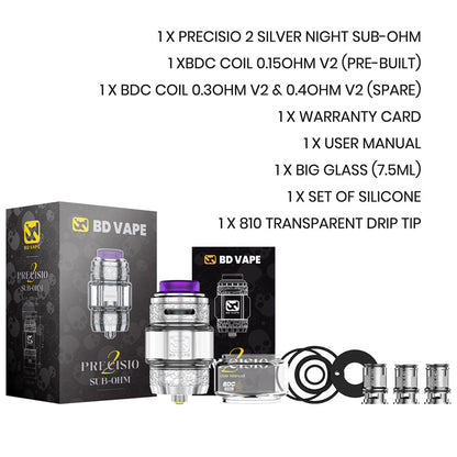 BD Vape Precisio 2 Sub Ohm Tank 5.5ml/7.5ml