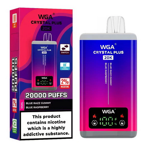 WGA Crystal Plus 20000 Puffs 2-in-1 Rechargeable Disposable Vape 10pcs/pack