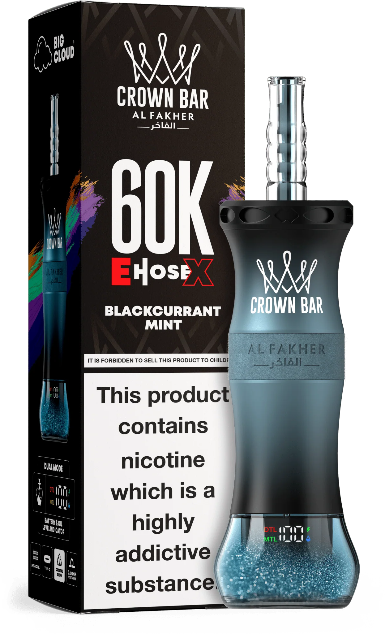elfbar elfa master akku ➡️ Al Fakher Crown Bar 'Blackcurrant Ice' main image 1