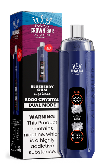 AL Fakher Crown Bar 8000 Crystal Dual Mode Disposable Kit