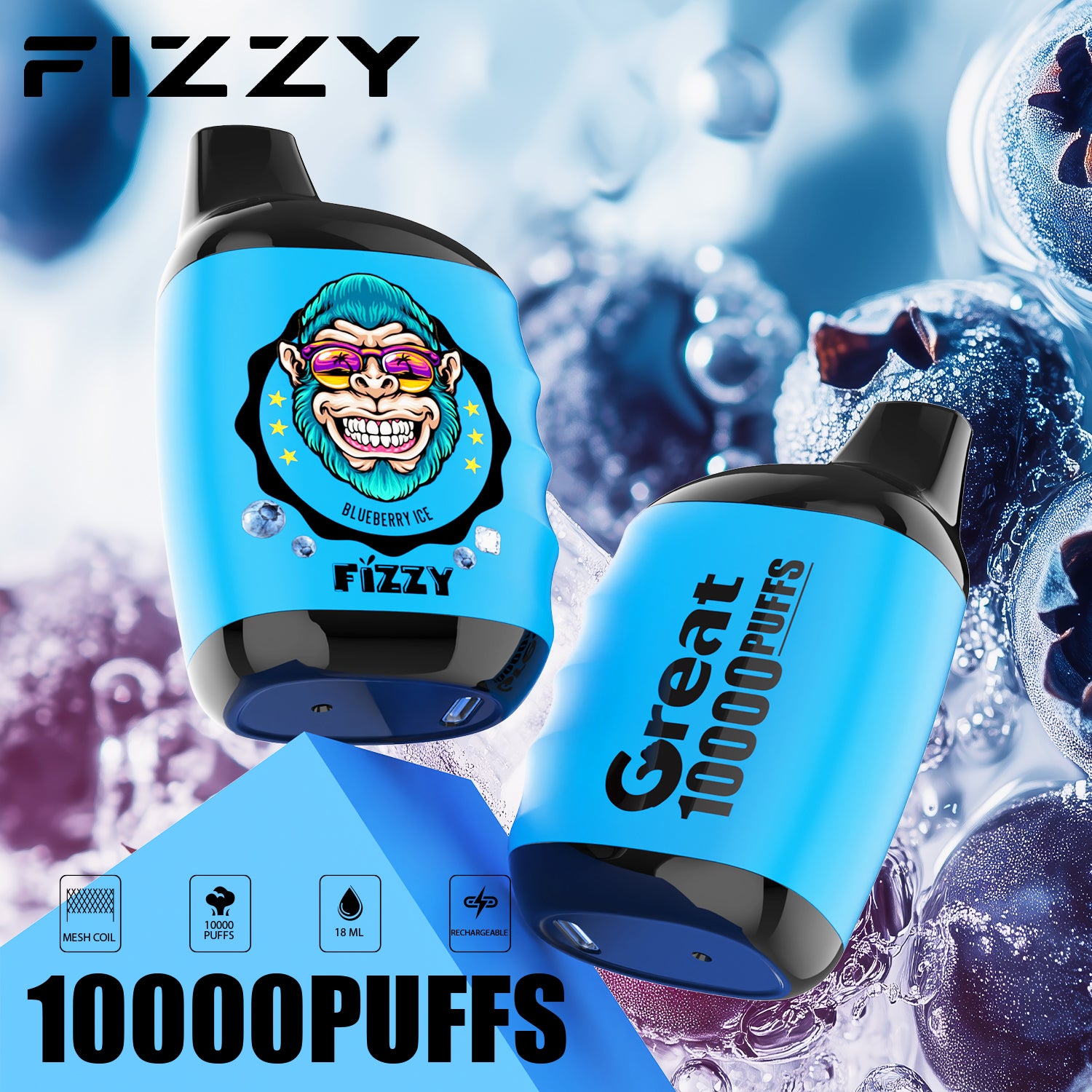 Fizzy GREAT 10000 Puffs Rechargeable Disposable Vape cheap sale | vapormo.com Fizzy GREAT 10000 Puffs Rechargeable Disposable Vape cheap sale | vapormo.com