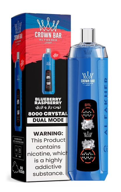AL Fakher Crown Bar 8000 Crystal Dual Mode Disposable Kit