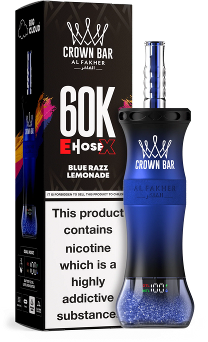 AL Fakher Crown Bar 60K 60000 Puffs E-Hose X Disposable Kit