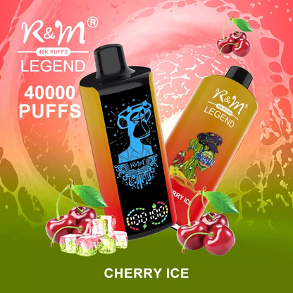 R&M LEGEND 40000 Puffs Mega Screen Rechargeable Disposable Kit 10pcs/pack