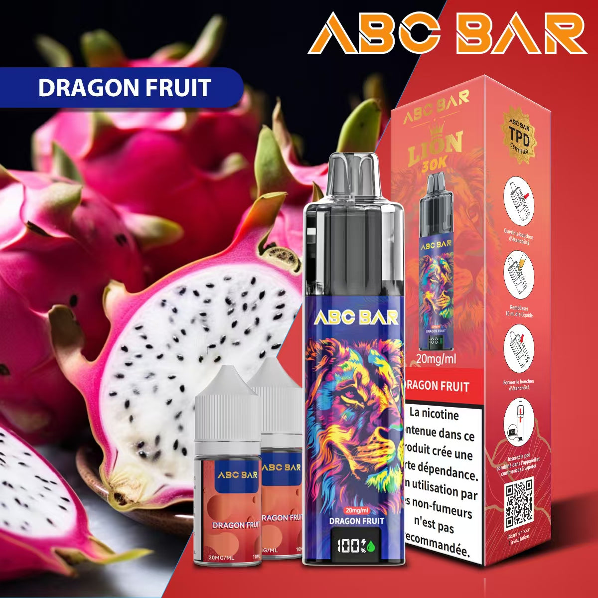 ABC BAR 30000 Puffs Disposable Vape 850mAh