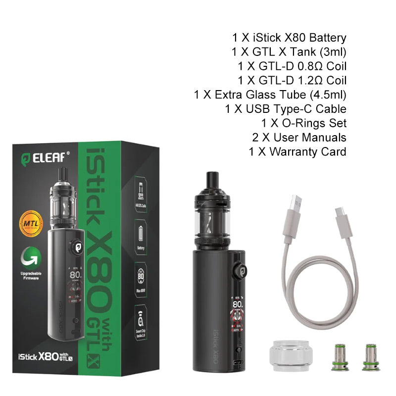 Eleaf iStick X80 Mod Kit with GTL X Tank 3ml