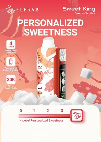 Elf Bar Sweet King 30K Rechargeable Disposable Kit (30000 Puffs)