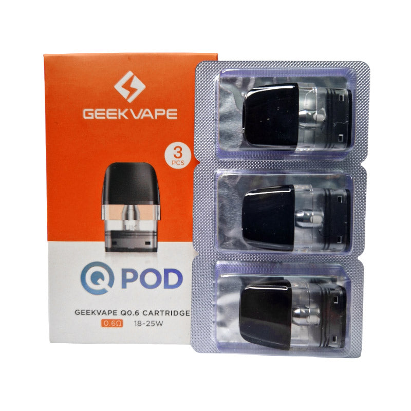 Geekvape Q Replacement Pod Cartridge for Sonder Q/ Q Lite,Wenax Q/Mini/ Pro, AQ Kit, Digi-Q, Aegis Hero Q Wenax Q Ultra, Digi Q Vista Kit 3ml/2ml 3pcs/pack