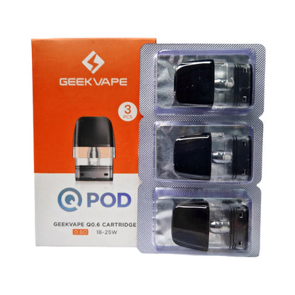 Geekvape Q Replacement Pod Cartridge for Sonder Q/ Q Lite,Wenax Q/Mini/ Pro, AQ Kit, Digi-Q, Aegis Hero Q Wenax Q Ultra, Digi Q Vista Kit 3ml/2ml 3pcs/pack