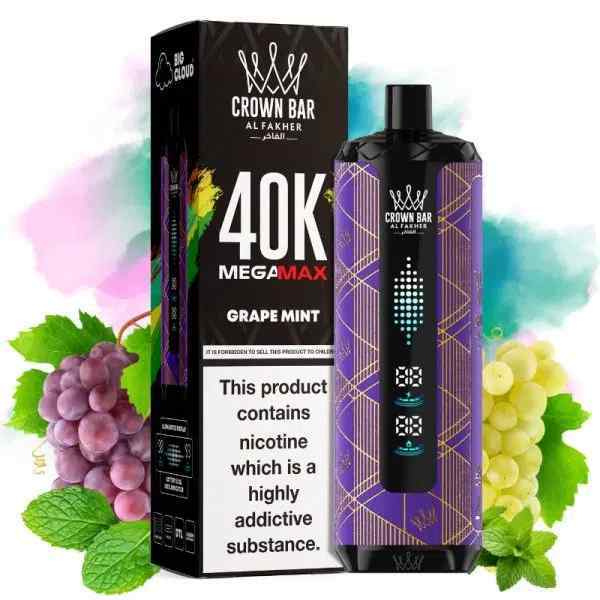 AL Fakher Crown Bar Mega Max 40K 40000 Puffs Disposable Kit