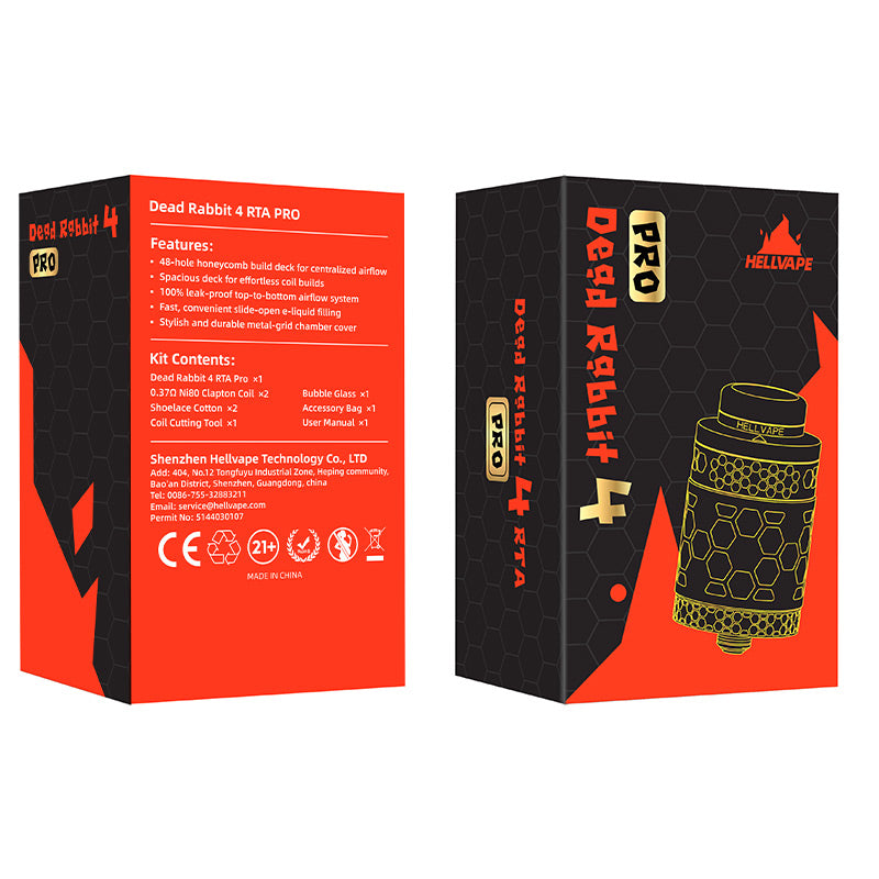 Hellvape Dead Rabbit 4 RTA Pro Atomizer 5.5ml