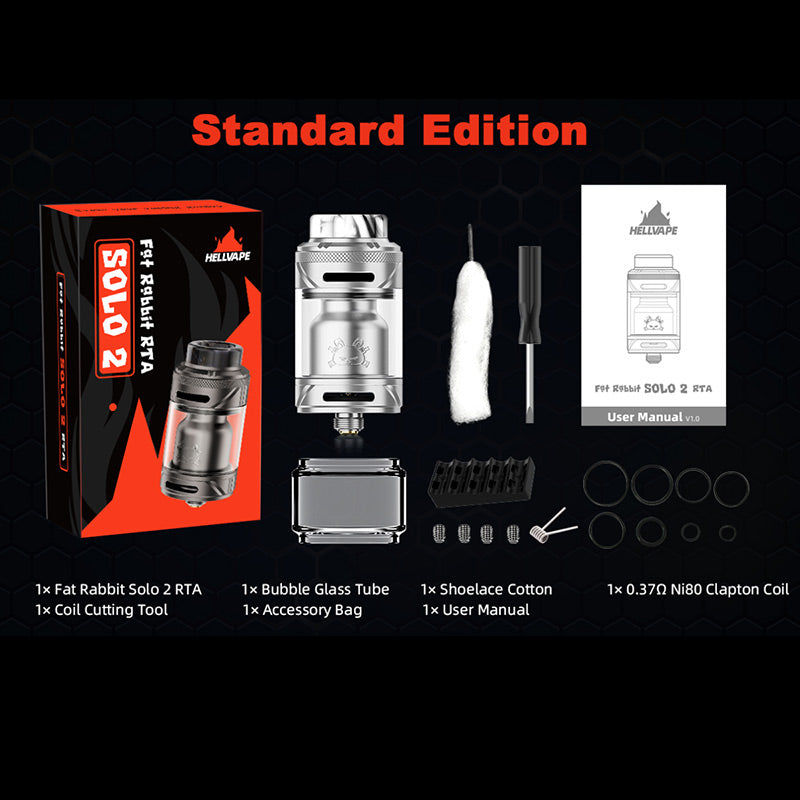 Hellvape Fat Rabbit Solo 2 RTA Atomizer 5ml