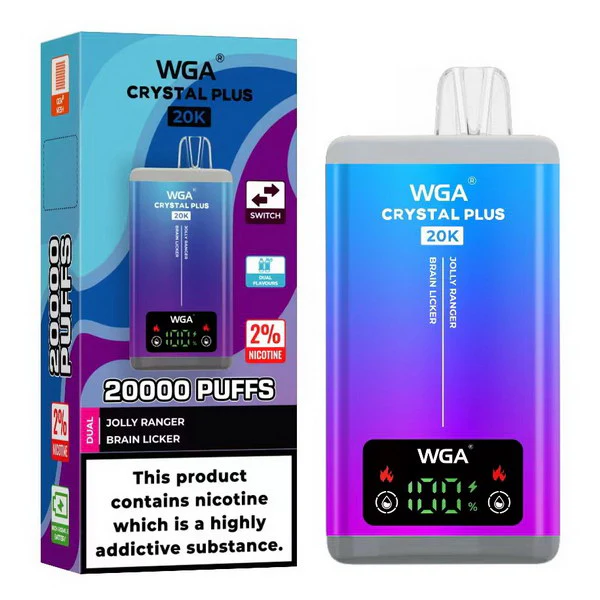 WGA Crystal Plus 20000 Puffs 2-in-1 Rechargeable Disposable Vape 10pcs/pack