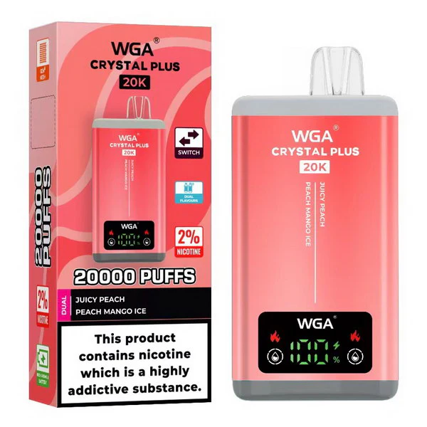 WGA Crystal Plus 20000 Puffs 2-in-1 Rechargeable Disposable Vape 10pcs/pack