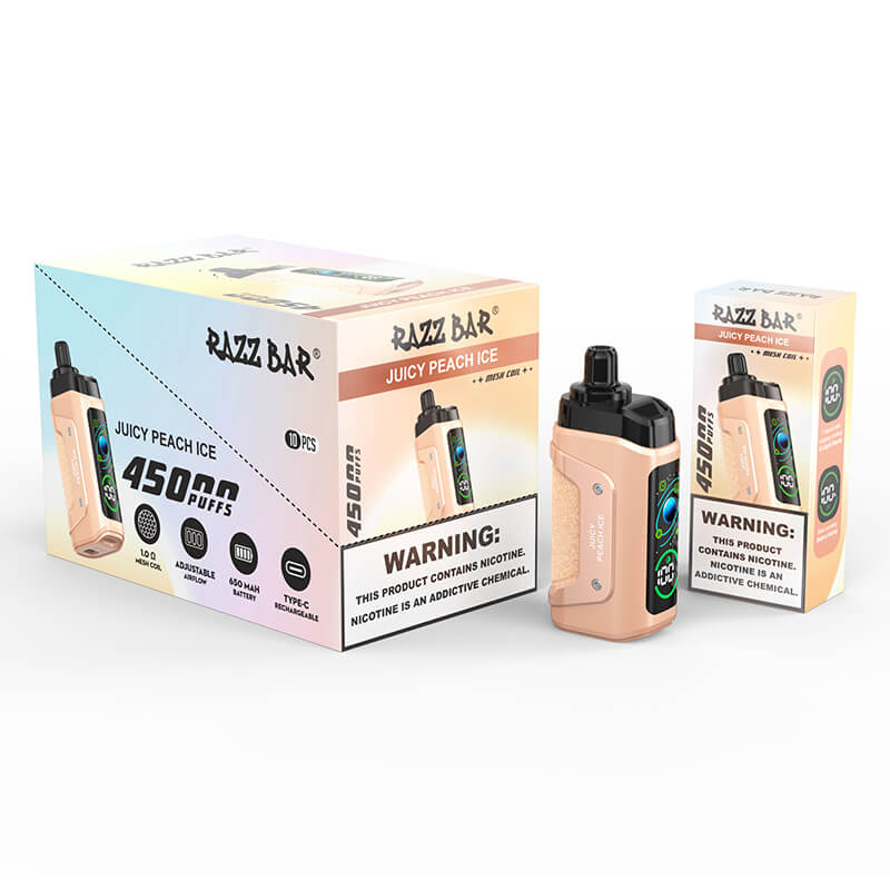 RAJAS ビューティーバー Razz Bar 45000 Puffs 45K Smart Screen Disposable Kit Clearance
