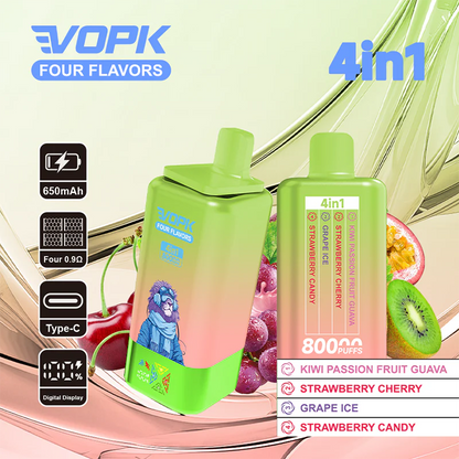 VOPK 80K Puffs 4IN1 Disposable Kit 650mAh