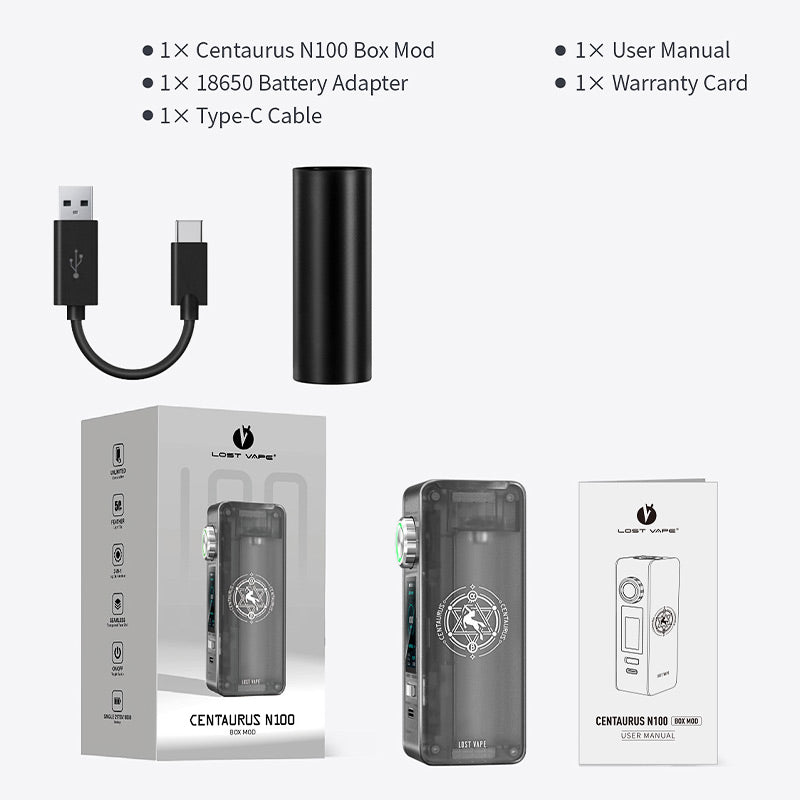 Lost Vape Centaurus N100 Box Mod Buy online | vapormo.com Lost Vape Centaurus N100 Box Mod Buy online | vapormo.com