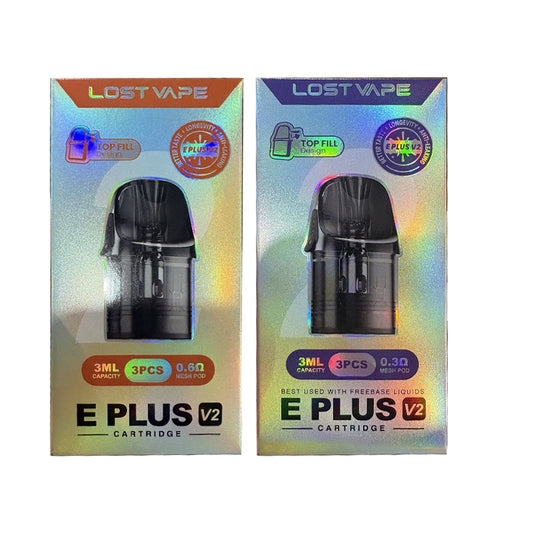 Lost Vape E Plus Cartridge V2 DM Top Fill 3ml 3pcs/pack