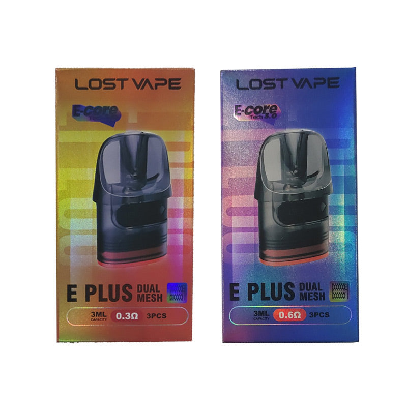 Lost Vape E Plus Dual Mesh Pod Cartridge 3pcs/pack