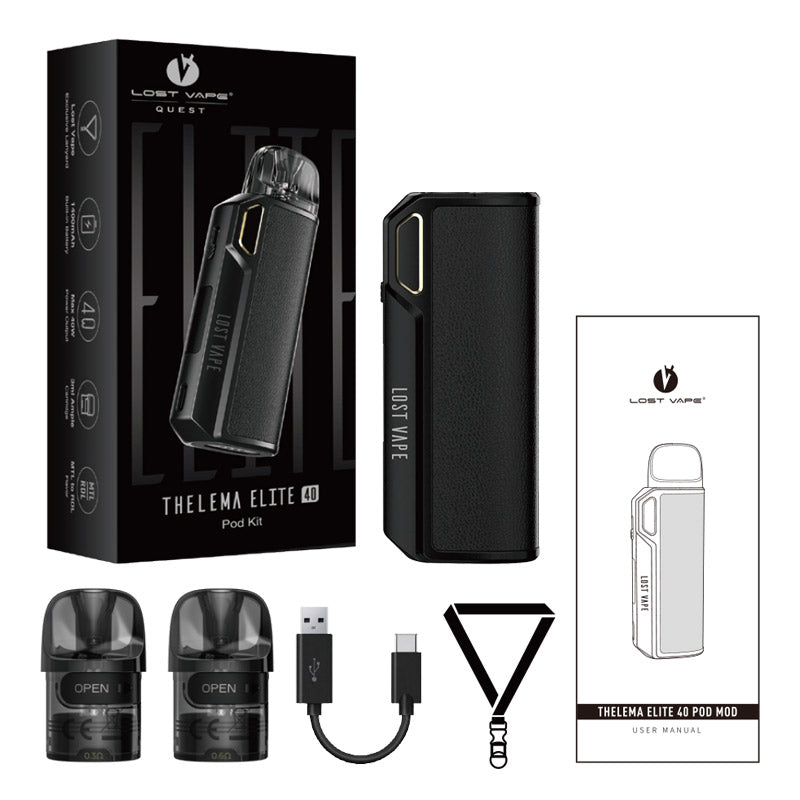 Lost Vape Thelema Elite 40 Pod Kit 1400mAh Clearance | Vapormo.com vapormo.com Lost Vape Thelema Elite 40 Pod Kit 1400mAh Clearance | Vapormo.com vapormo.com