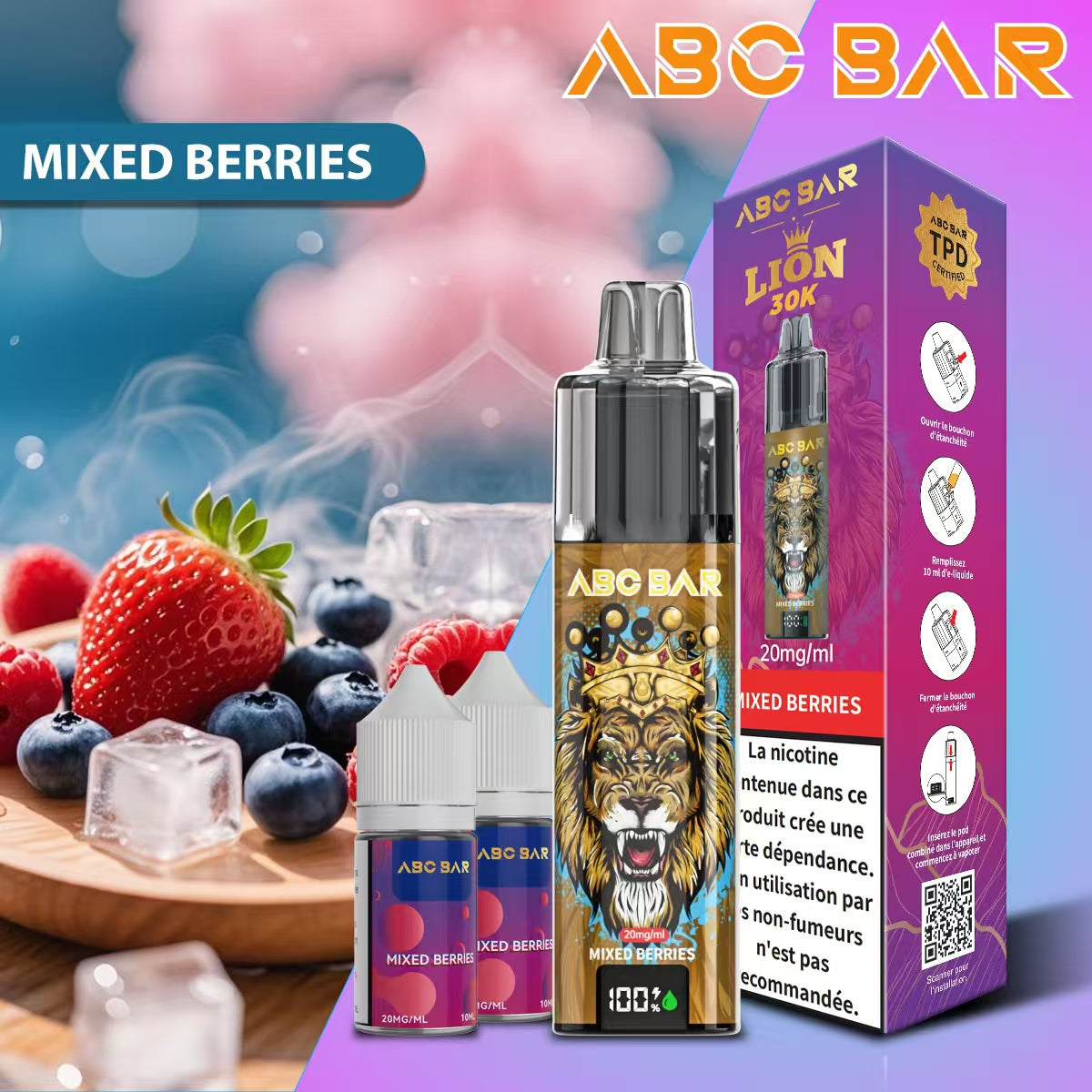ABC BAR 30000 Puffs Disposable Vape 850mAh