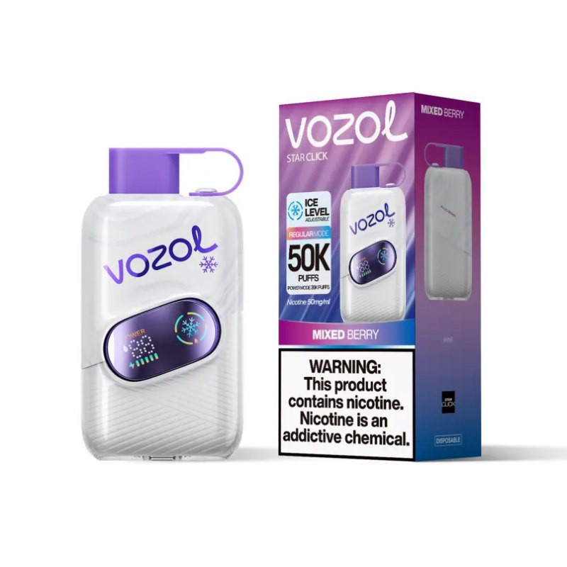 Vozol Star Click 50K Puffs Rechargeable Disposable Kit (50000 Puffs) at low price online | vapormo.com Vozol Star Click 50K Puffs Rechargeable Disposable Kit (50000 Puffs) at low price online | vapormo.com