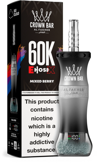 AL Fakher Crown Bar 60K 60000 Puffs E-Hose X Disposable Kit