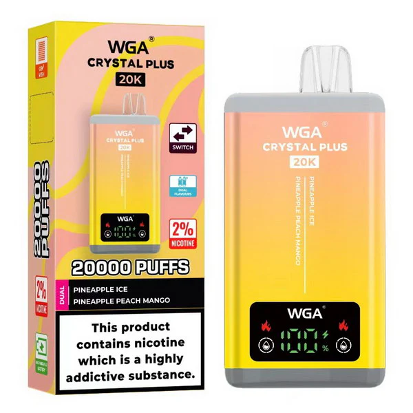 WGA Crystal Plus 20000 Puffs 2-in-1 Rechargeable Disposable Vape 10pcs/pack